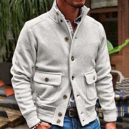Herren Freizeitjacke Lässig Elegant Zeitlos