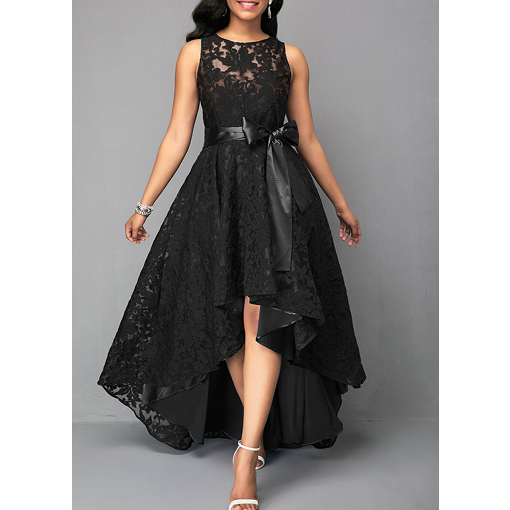 Eveloria Damen Asymmetrisches Spitzenkleid