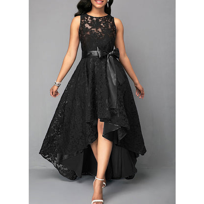 Eveloria Damen Asymmetrisches Spitzenkleid