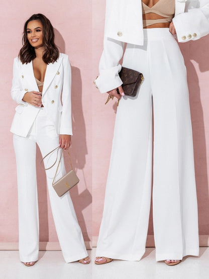 Eveloria Damen Business Anzug Blazer Hosen Set