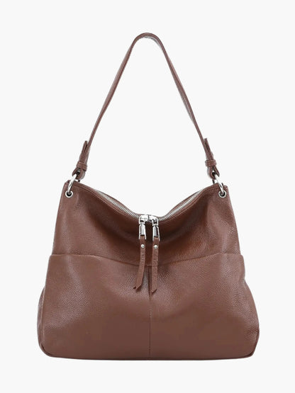 Leder Hobo-Tasche Weiches Leder Zipper-Verschluss