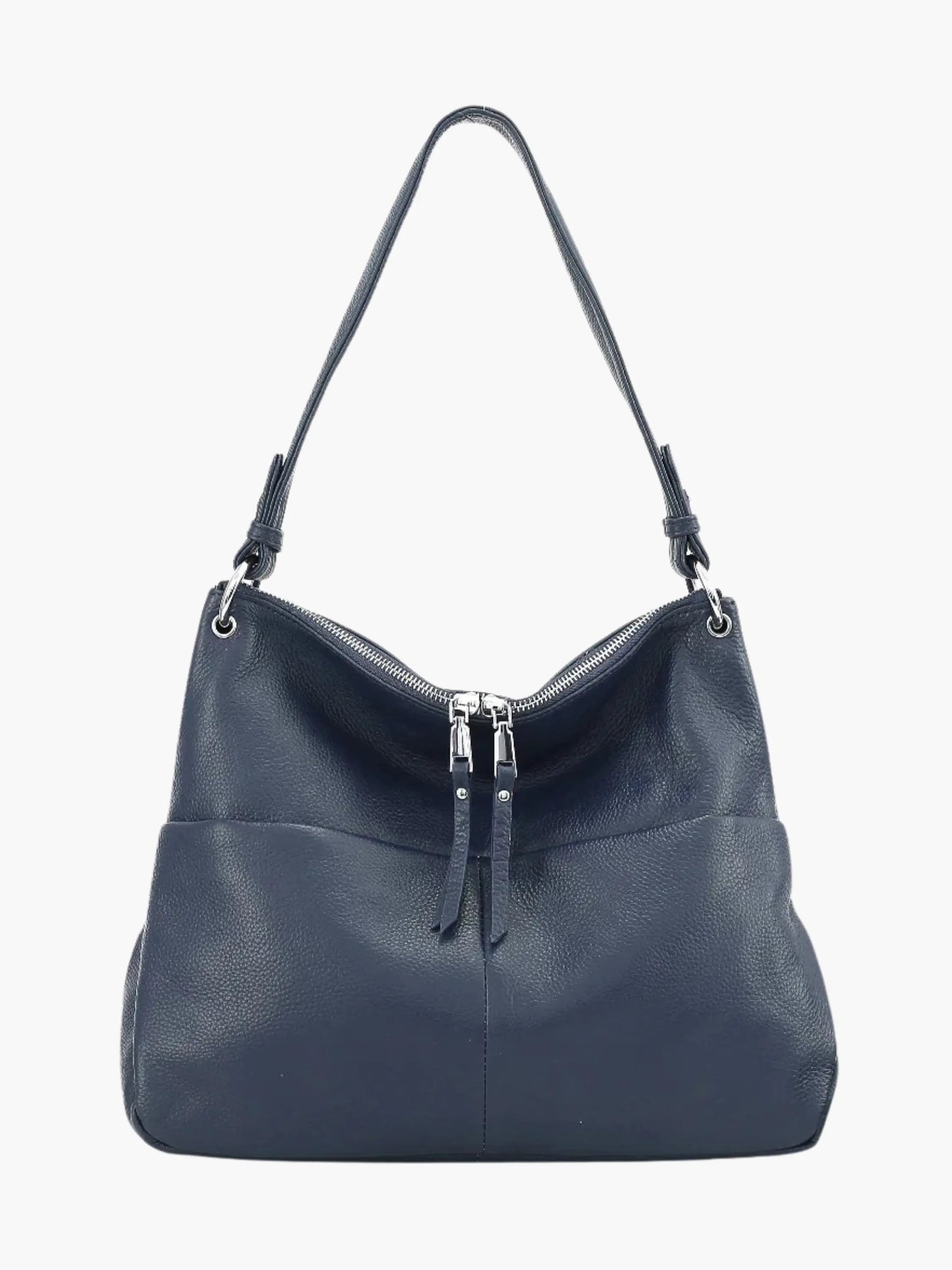 Leder Hobo-Tasche Weiches Leder Zipper-Verschluss