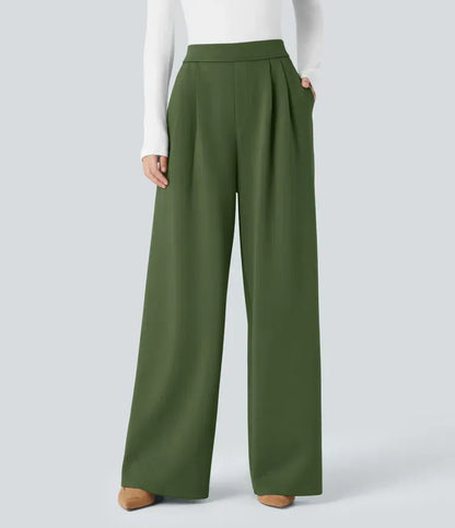 Eveloria Damen High-Waist-Hose Klassisch