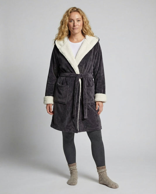 Damen Bademantel Weich Frottee - Eveloria