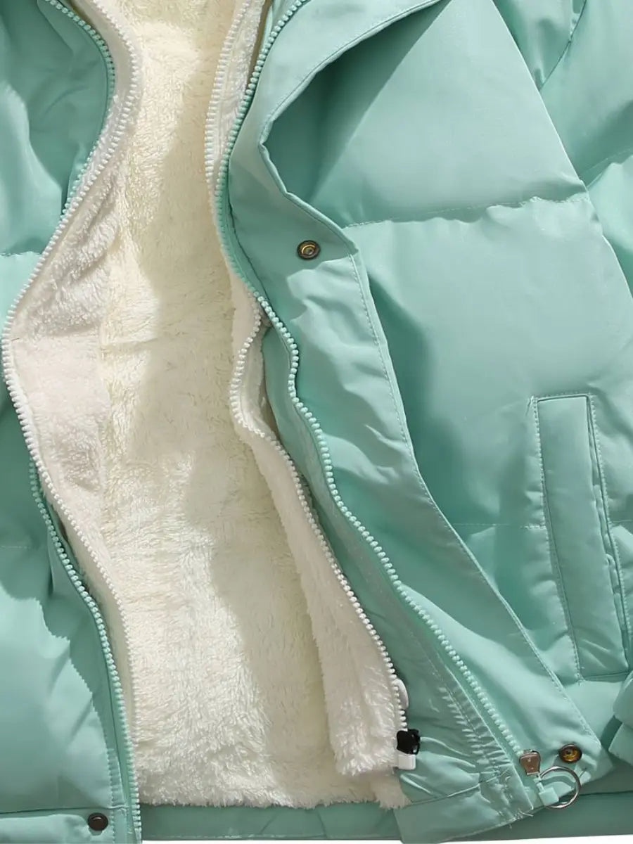 Herren Daunenjacke Reißverschluss Warm