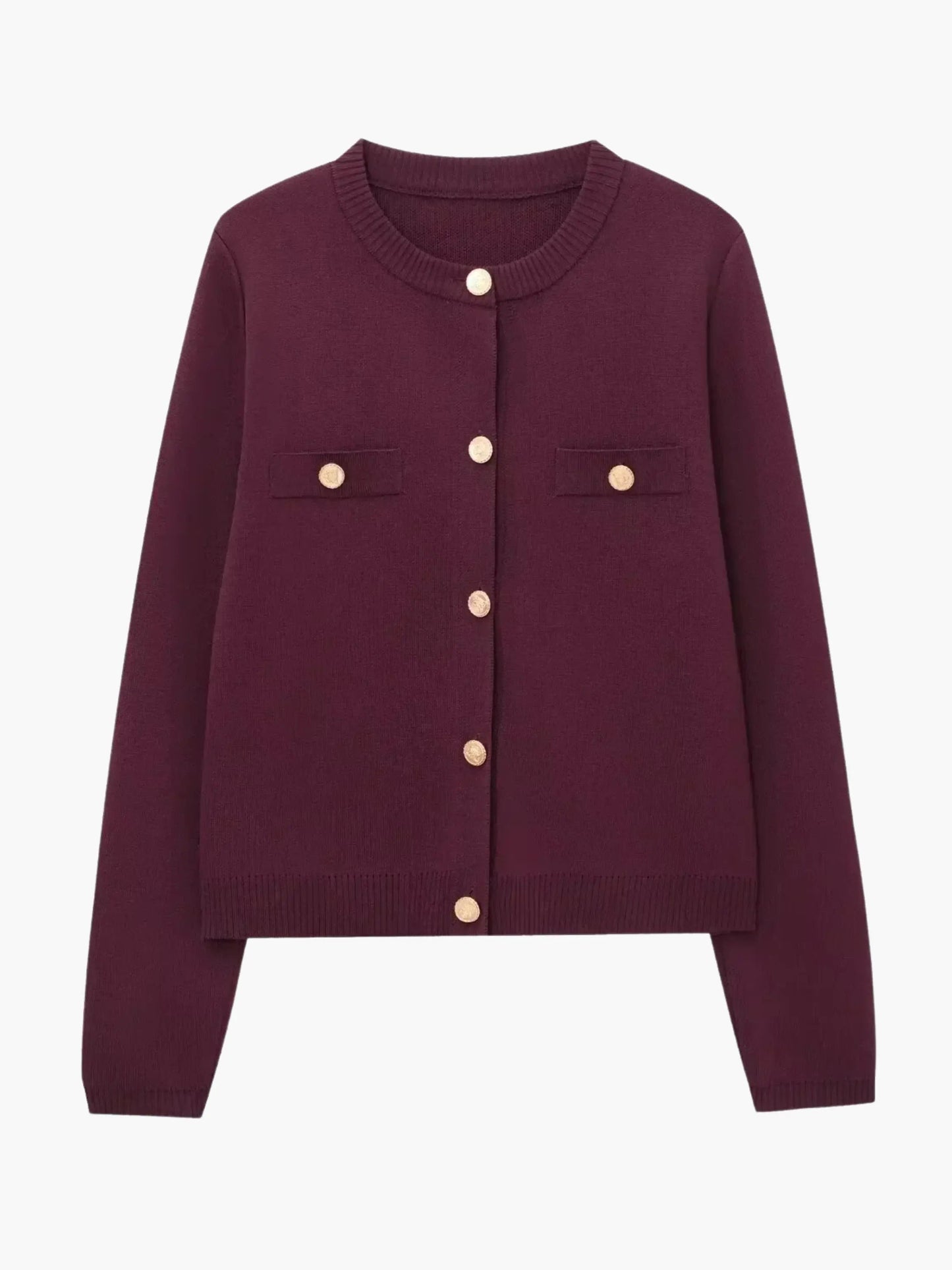 Damen Strickjacke Knopfleiste