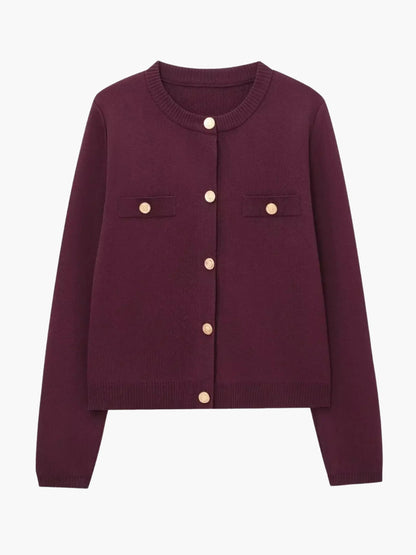 Damen Strickjacke Knopfleiste