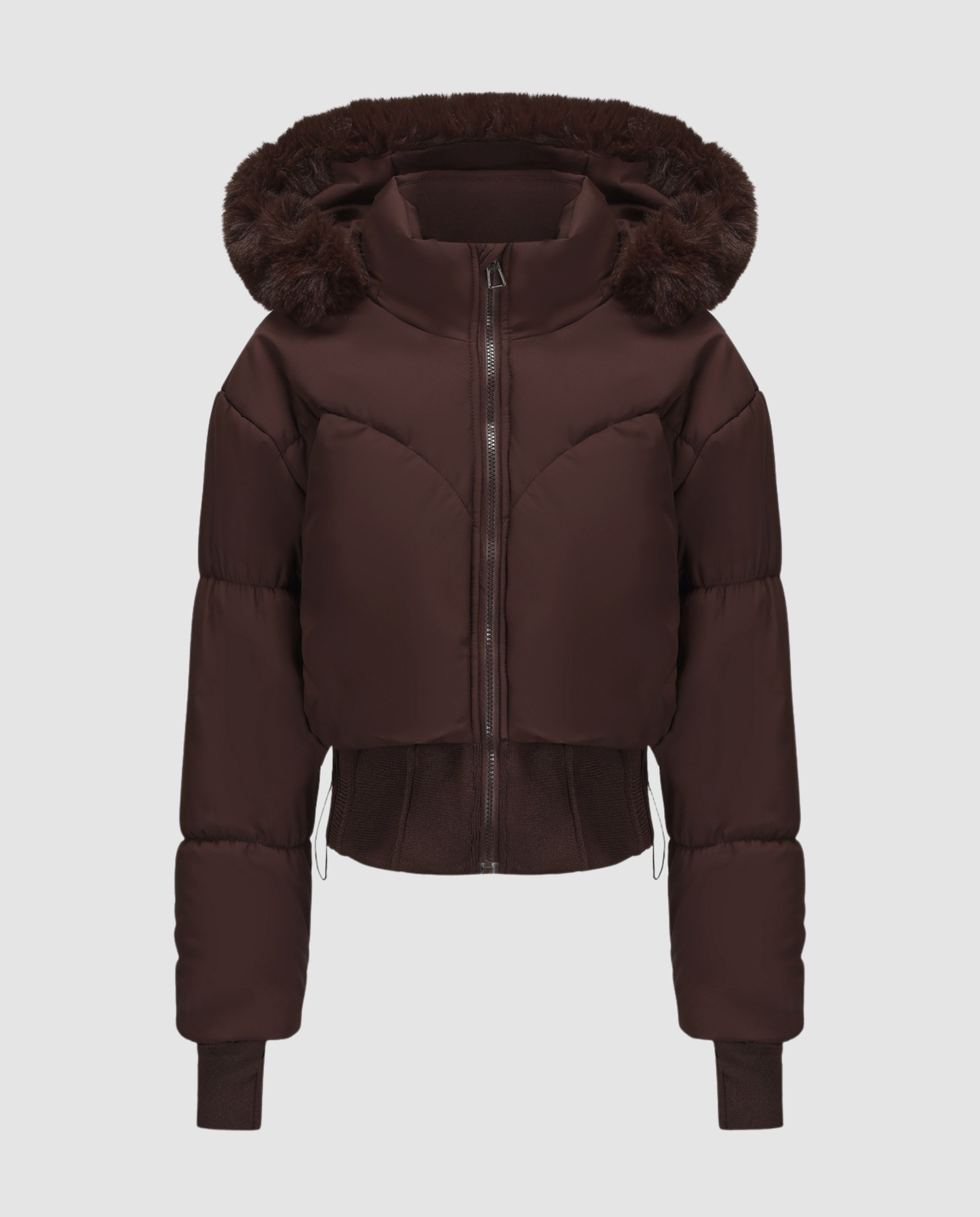 Damen Daunenjacke Cropped Warm