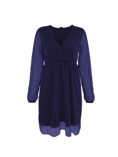 Eveloria Damen Mini Kleid Ballonärmel