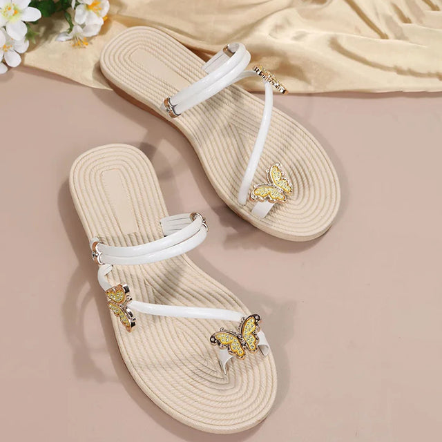 Eveloria Damen Sandalen Schmetterlingsmuster