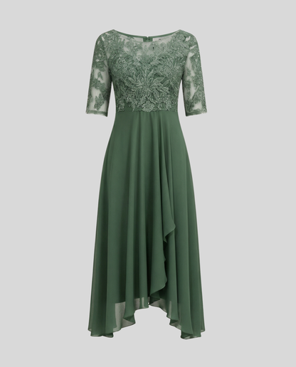 Elegantes Damen Midi Kleid Leicht Luftig