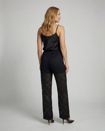 Elegante Damen Spitzenhose