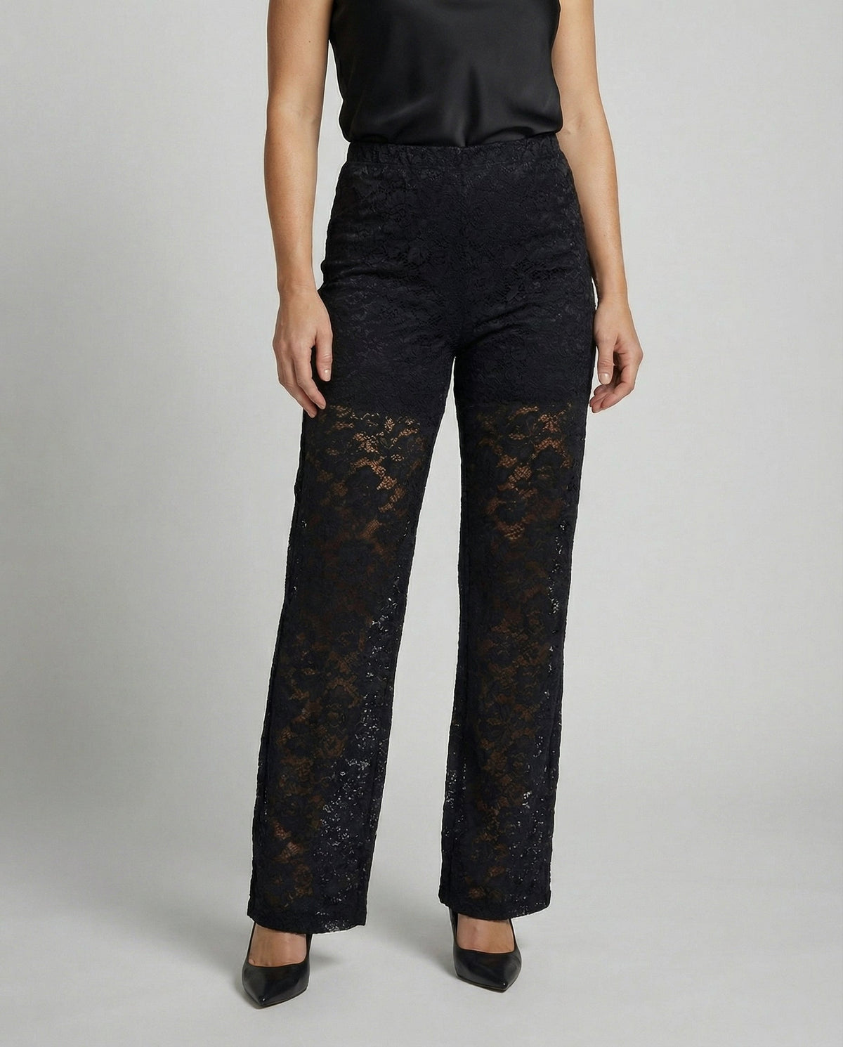 Elegante Damen Spitzenhose