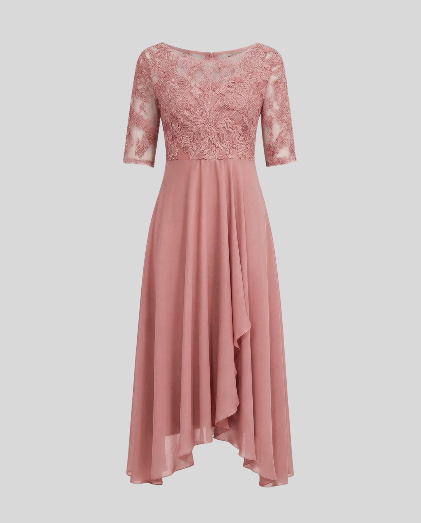 Elegantes Damen Midi Kleid Leicht Luftig