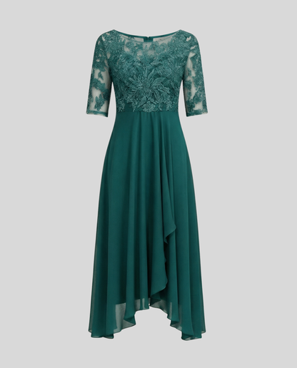 Elegantes Damen Midi Kleid Leicht Luftig