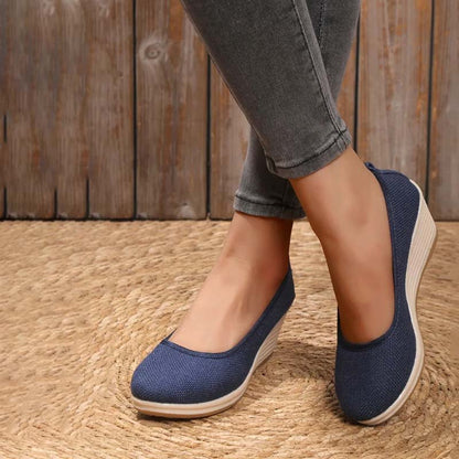 Eveloria Damen Keilschuhe Lässig