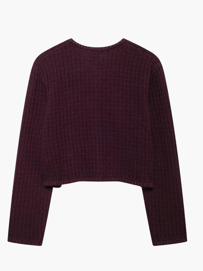 Senta Damen Strickjacke Goldknöpfe