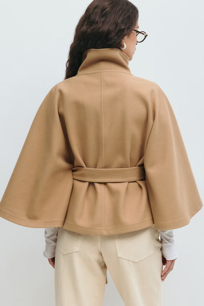 Damen Jacke Gürtel Weite Silhouette