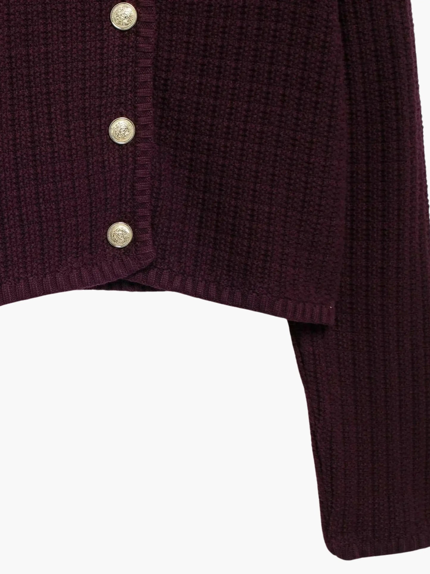 Senta Damen Strickjacke Goldknöpfe