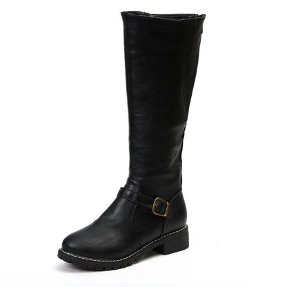 Eveloria Damen Ritterstiefel Hohe Schuhe Leder