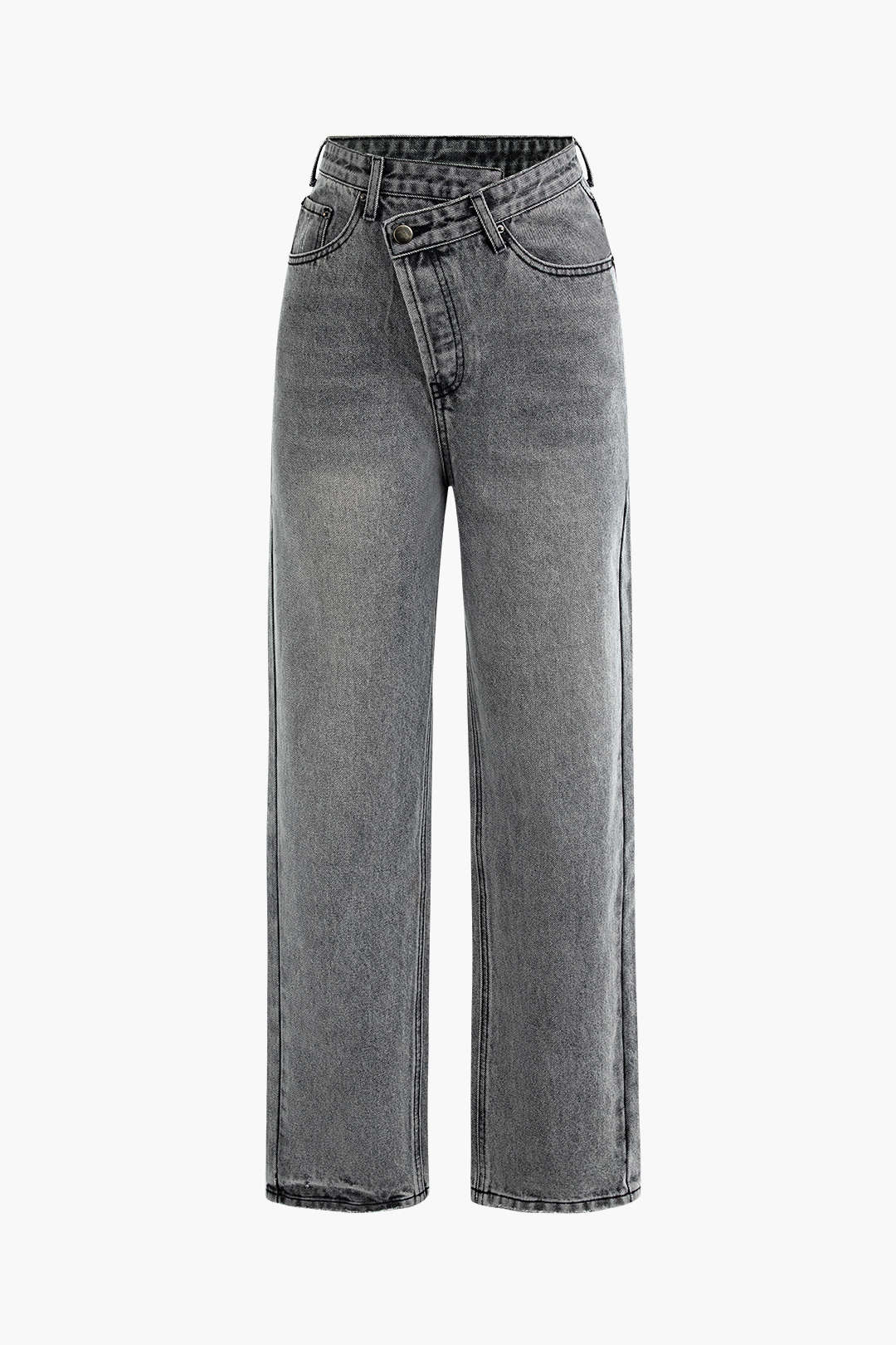 Damen Asymmetrische Jeans