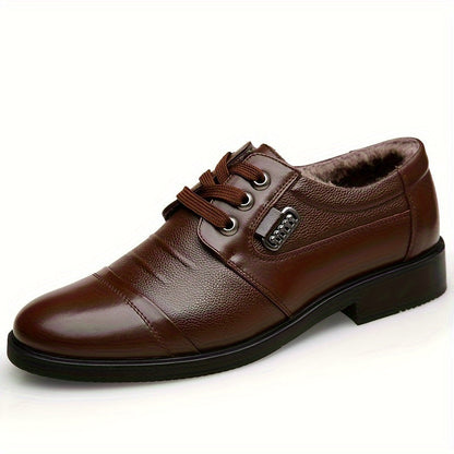 Havren Herren Business Winterschuhe Schnürung Warmfutter