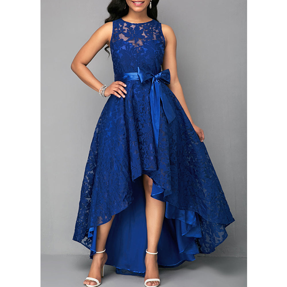 Eveloria Damen Asymmetrisches Spitzenkleid