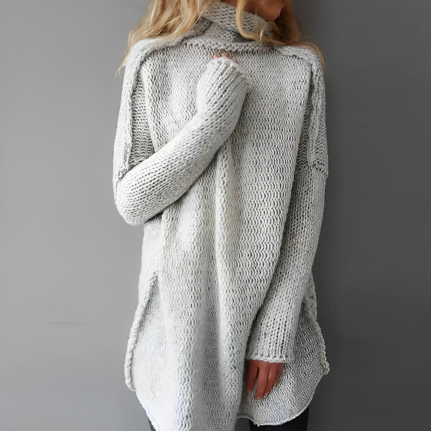 Eveloria Damen Strickpullover Lang - Eveloria