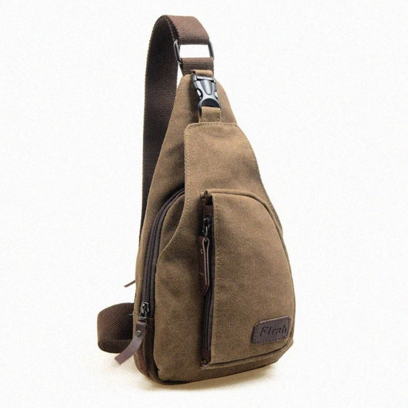 Herren Umhängetasche Klein Ledertasche Schwarz - Eveloria