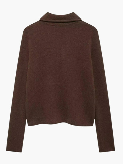 Damen Zweireihige Strickjacke
