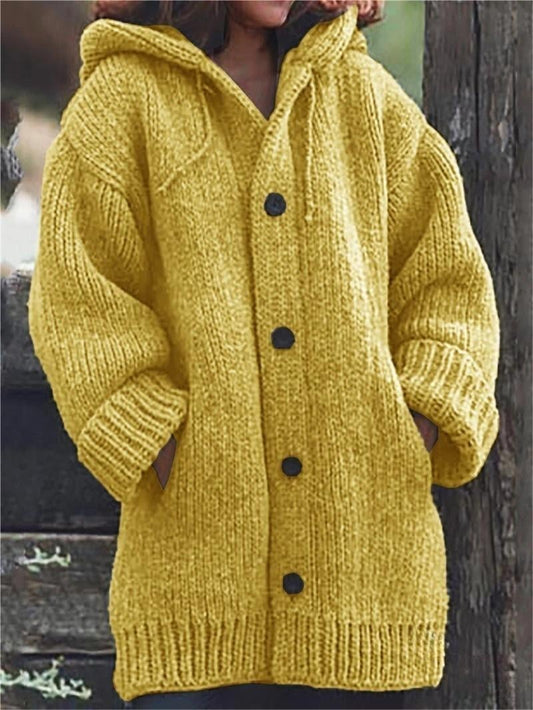 Eveloria Damen Übergroße Strickjacke Mit Kapuze - Eveloria