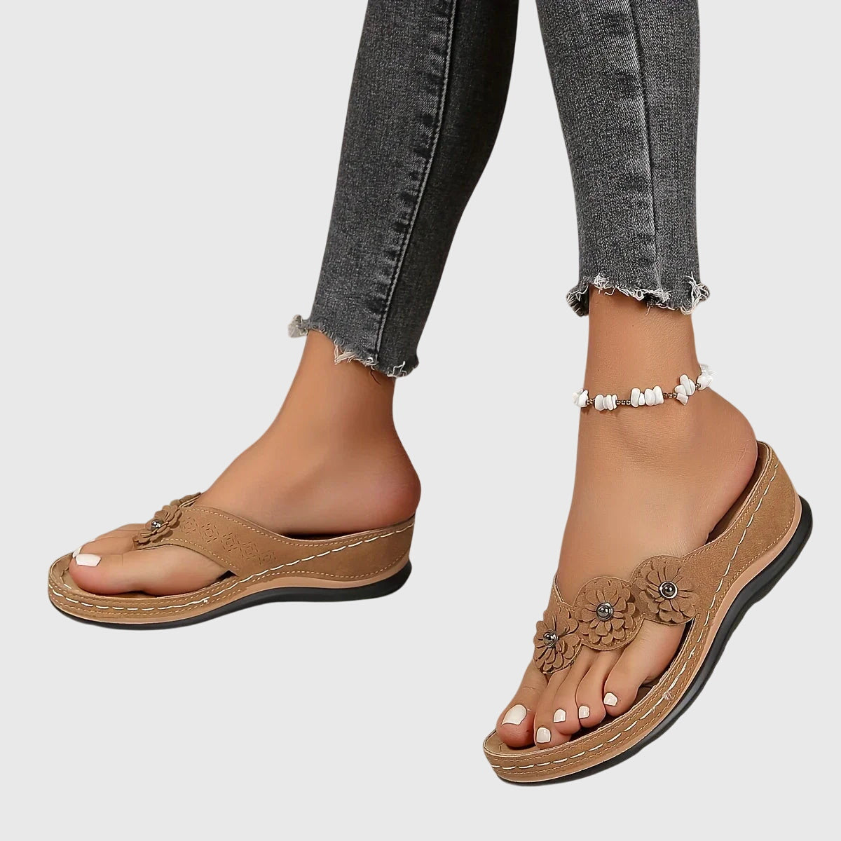 Damen Slip-On Sandalen Lässig Bequem