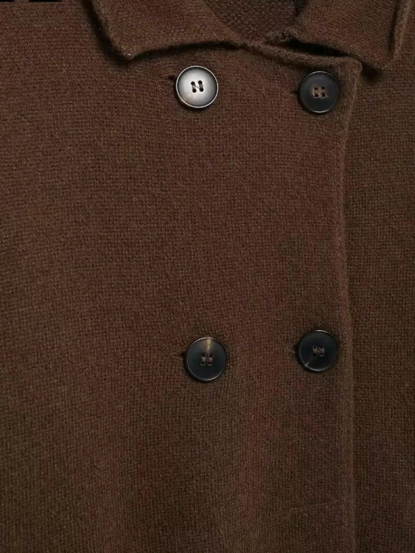 Damen Zweireihige Strickjacke