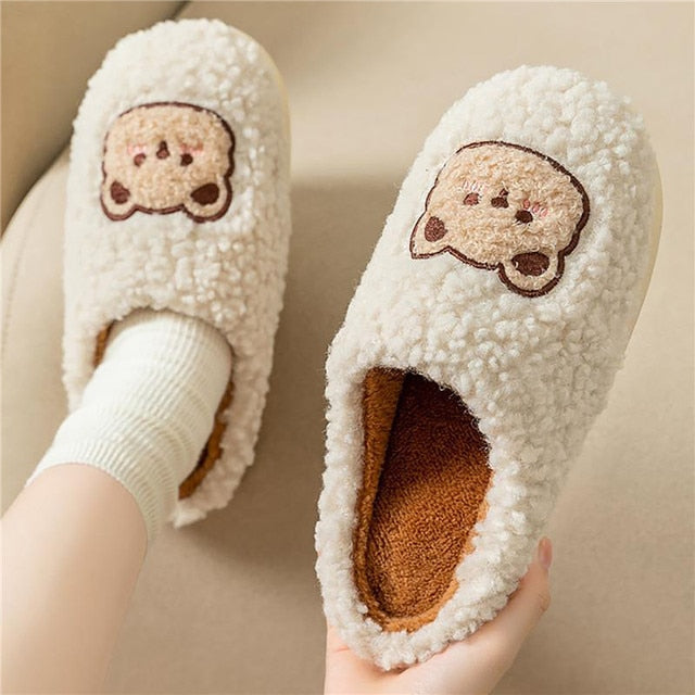 Eveloria Damen Flauschige Tierpantoffeln