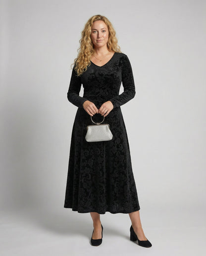 Figurschmeichelndes Damenkleid A-Linie - Eveloria