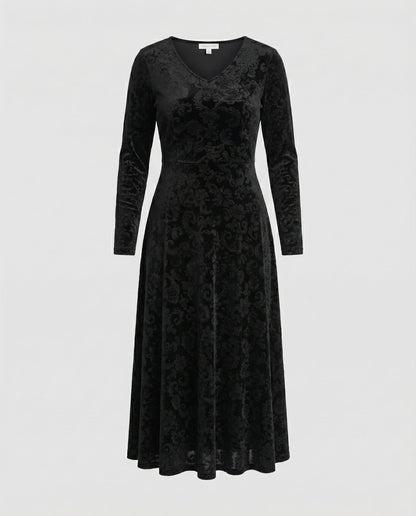 Figurschmeichelndes Damenkleid A-Linie