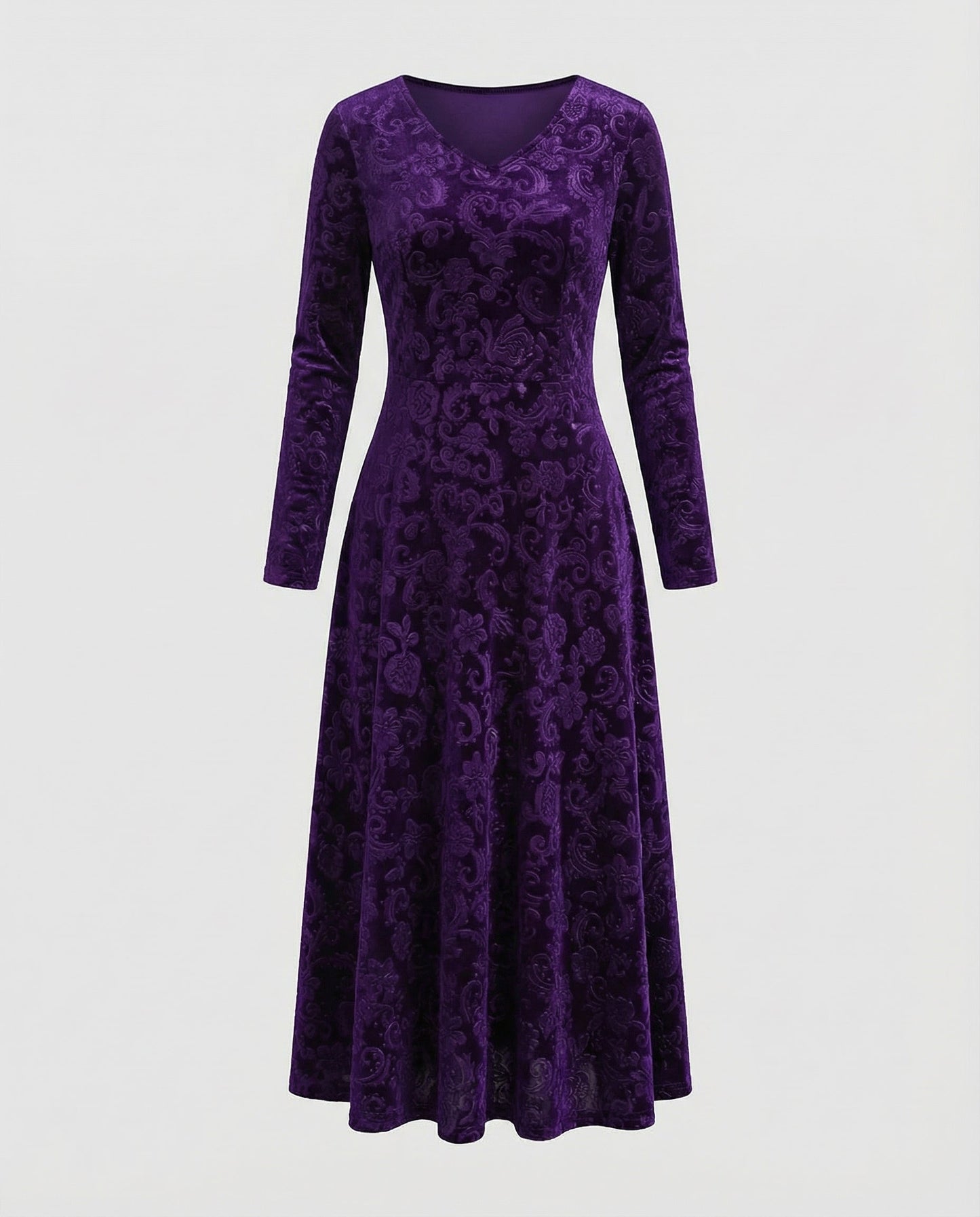 Figurschmeichelndes Damenkleid A-Linie