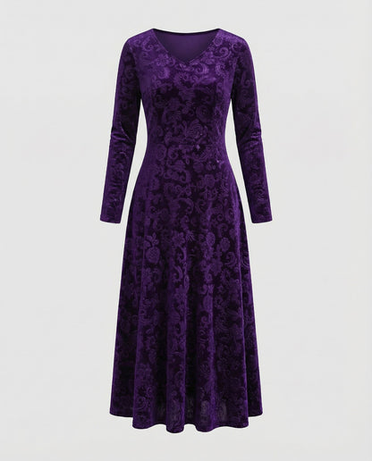 Figurschmeichelndes Damenkleid A-Linie