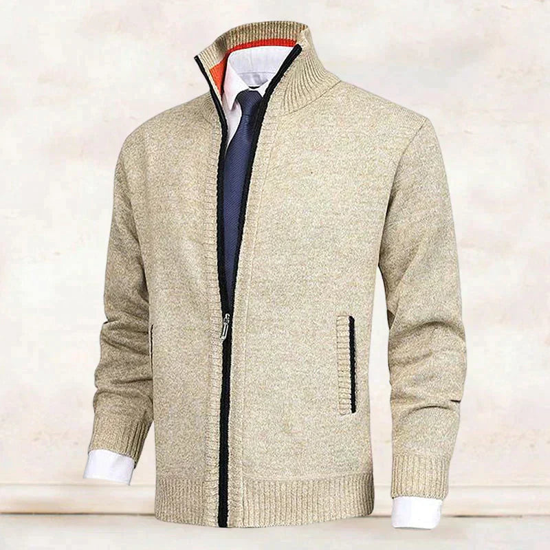 Eveloria Damen Strickjacke Stehkragen Reißverschluss - Eveloria
