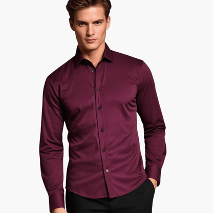Herren Slimfit Langarmhemd