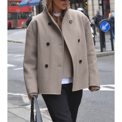 Eveloria Damen Oversized Mantel Übergangsjacke - Eveloria