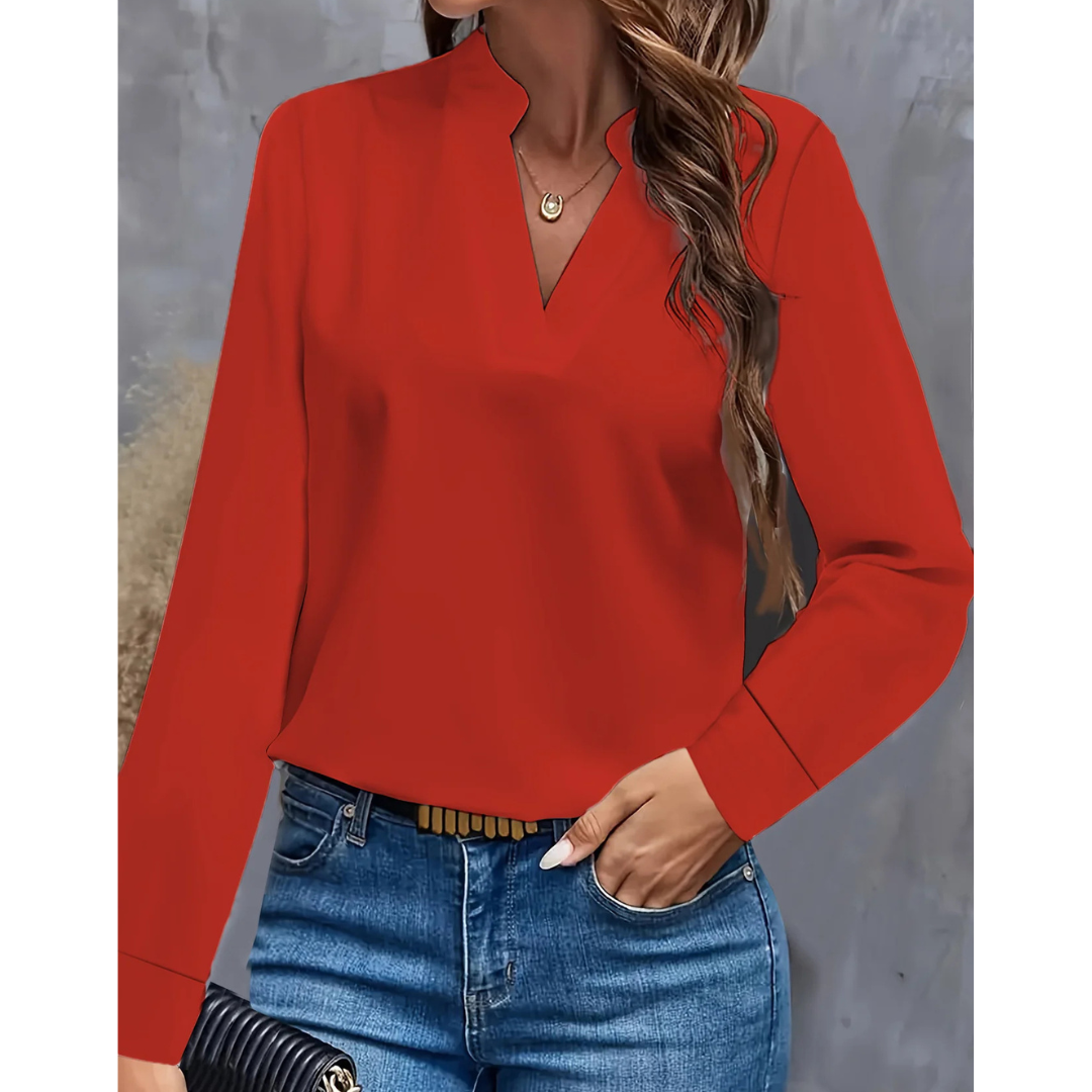 Damen Langarmbluse Elegant
