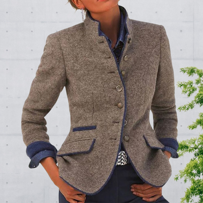 Eveloria Damen Blazer Taillierte Ausführung