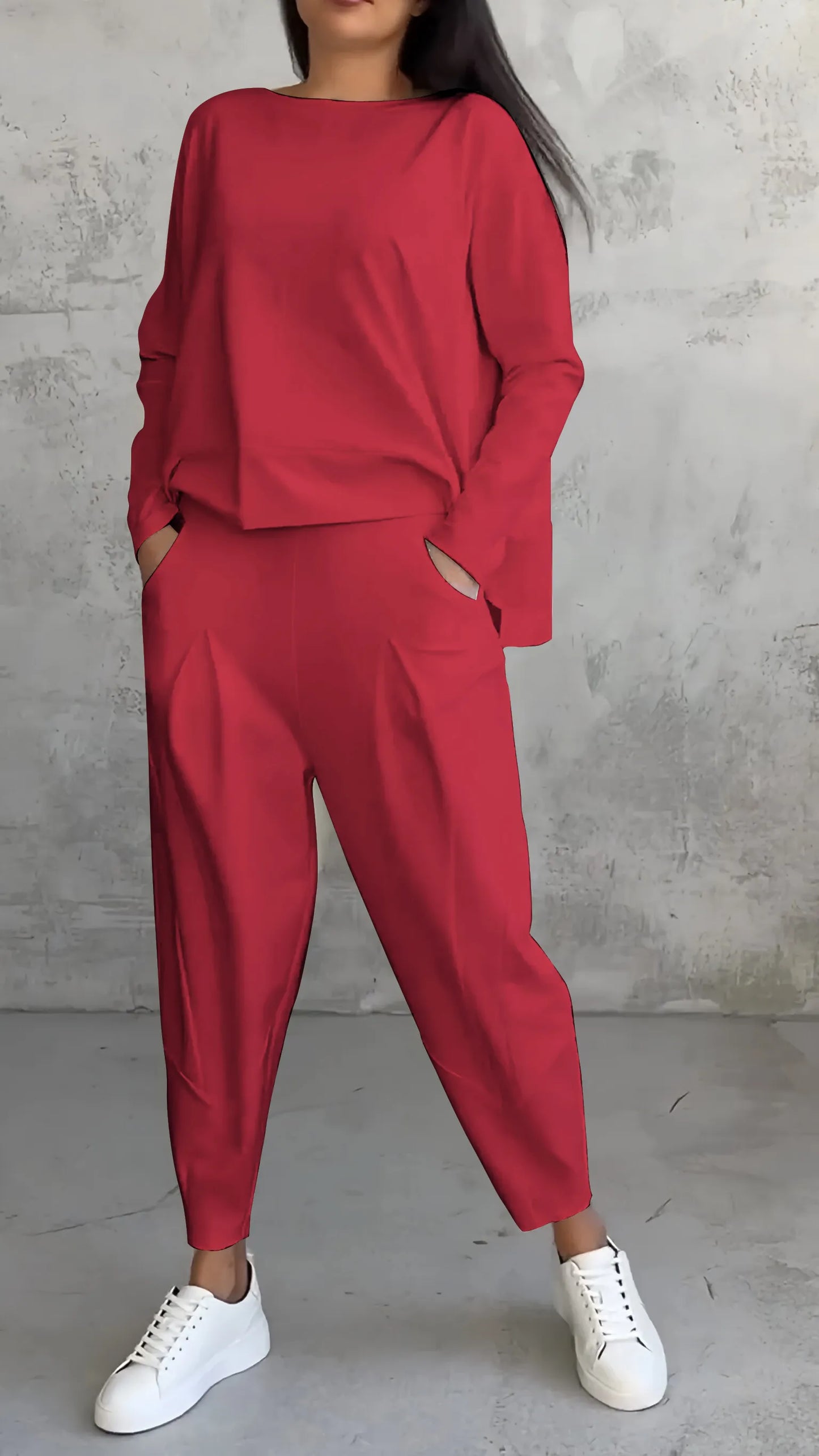 Damen Zweiteiliges Set Relaxed Fit Lässig
