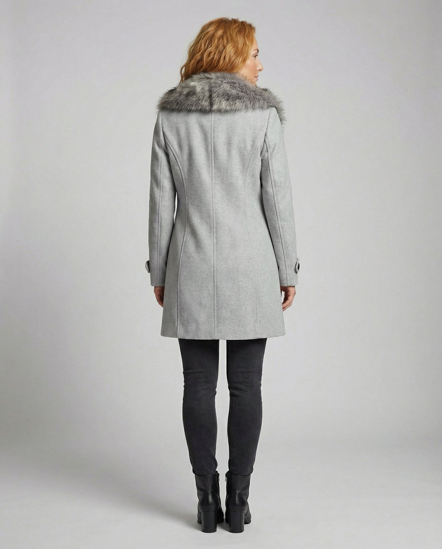 Damen Pelzmantel Elegantes Design