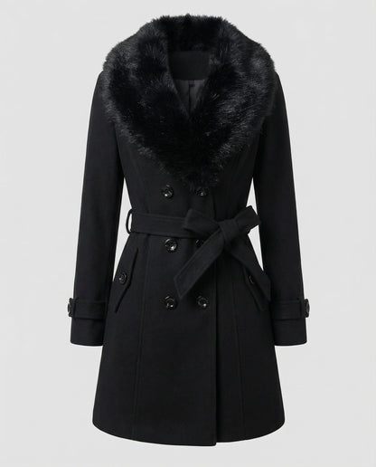 Damen Pelzmantel Elegantes Design