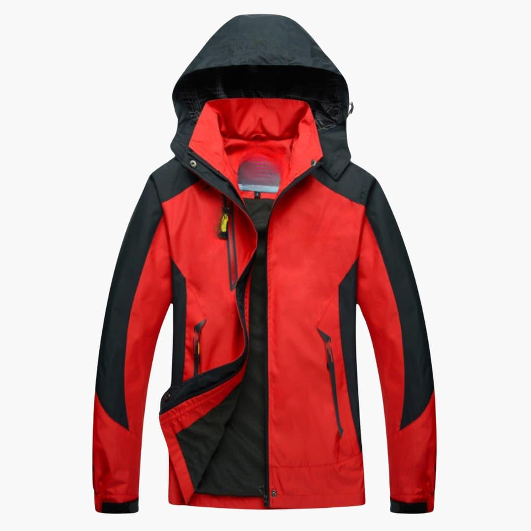 Herren Winterwandersportjacke Wasserdicht Isoliert Schwarz - Eveloria