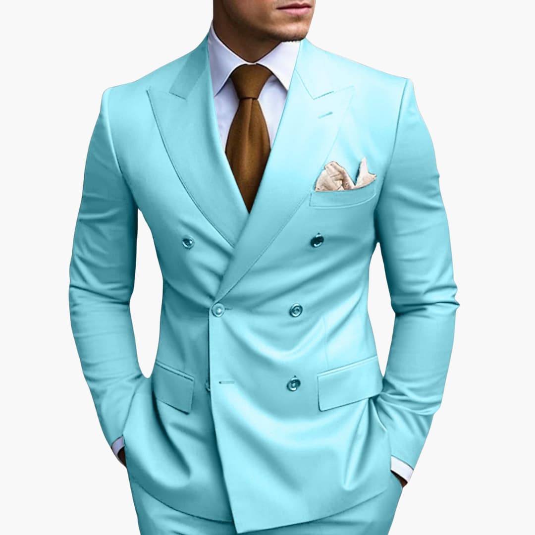 Herren Zweireiher Anzug Elegant