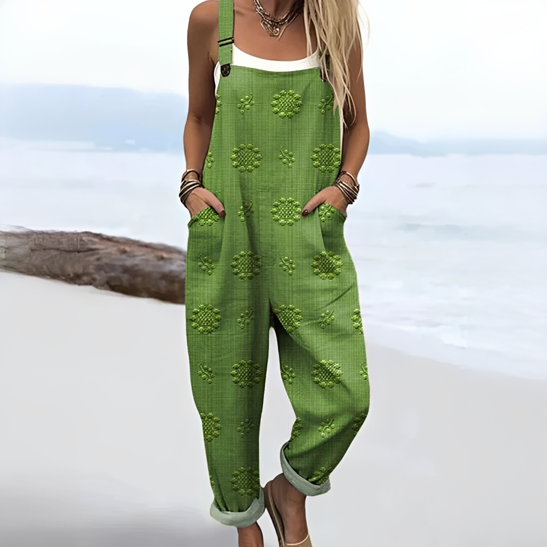 Damen Jumpsuit Leicht Sommerlich für Alltag und Urlaub
