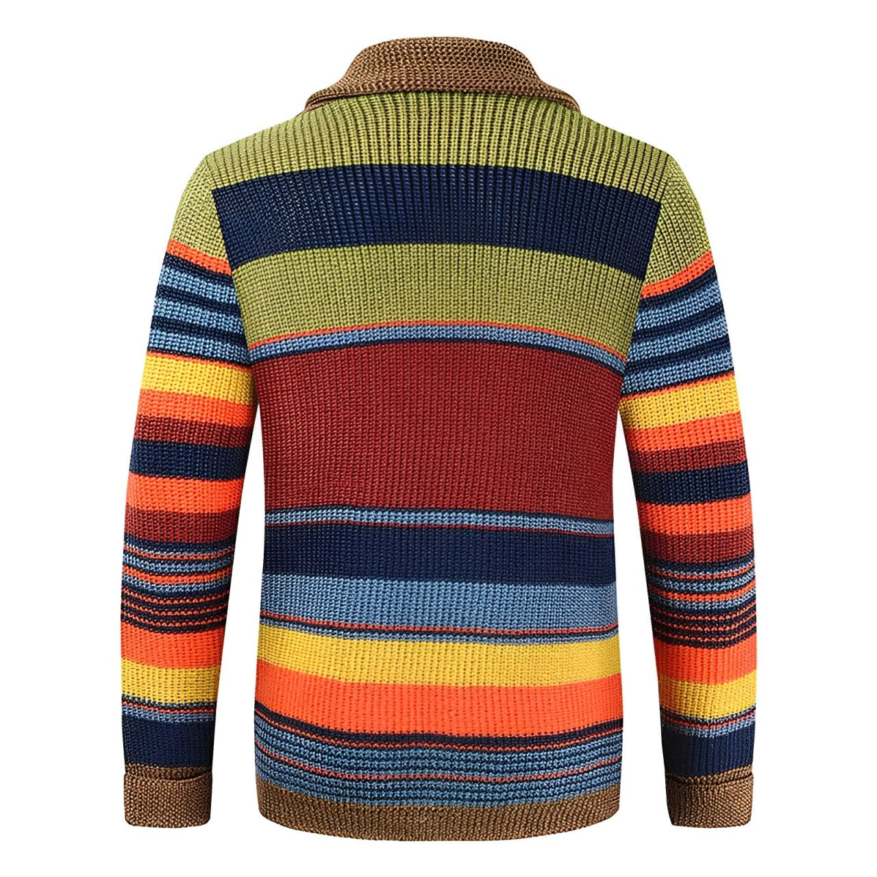 Herren Retro Cardigan Strickpullover